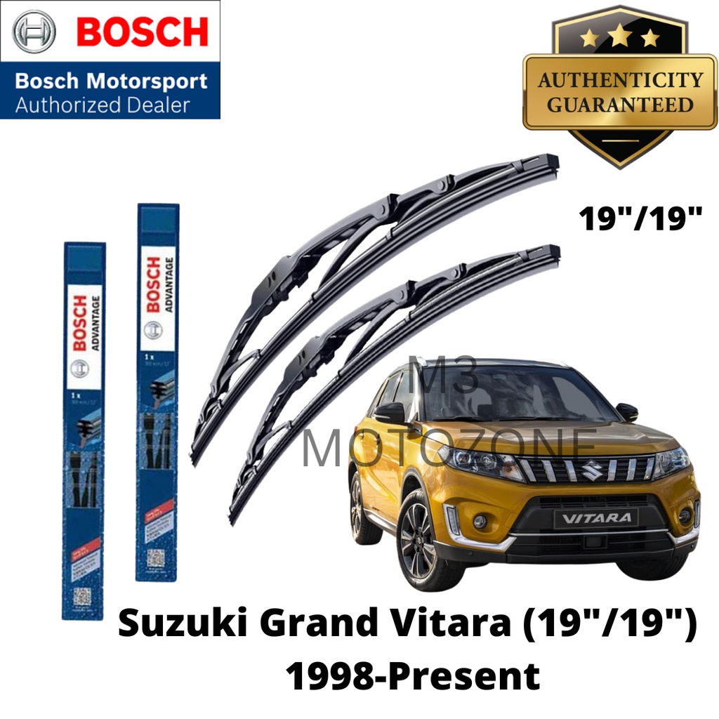 Bosch Advantage Wiper Blade Set For Suzuki Vitara 2017Present (24"/16
