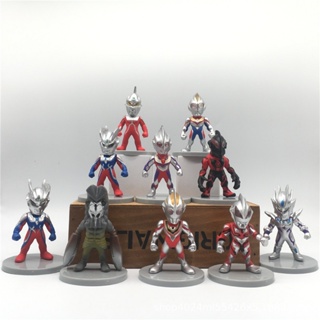 10pcs/lot 5CM Anime Ultraman Figure Toys Jack Tiga Seven Orb Geed Belial Anime Model Toys Gifts #1