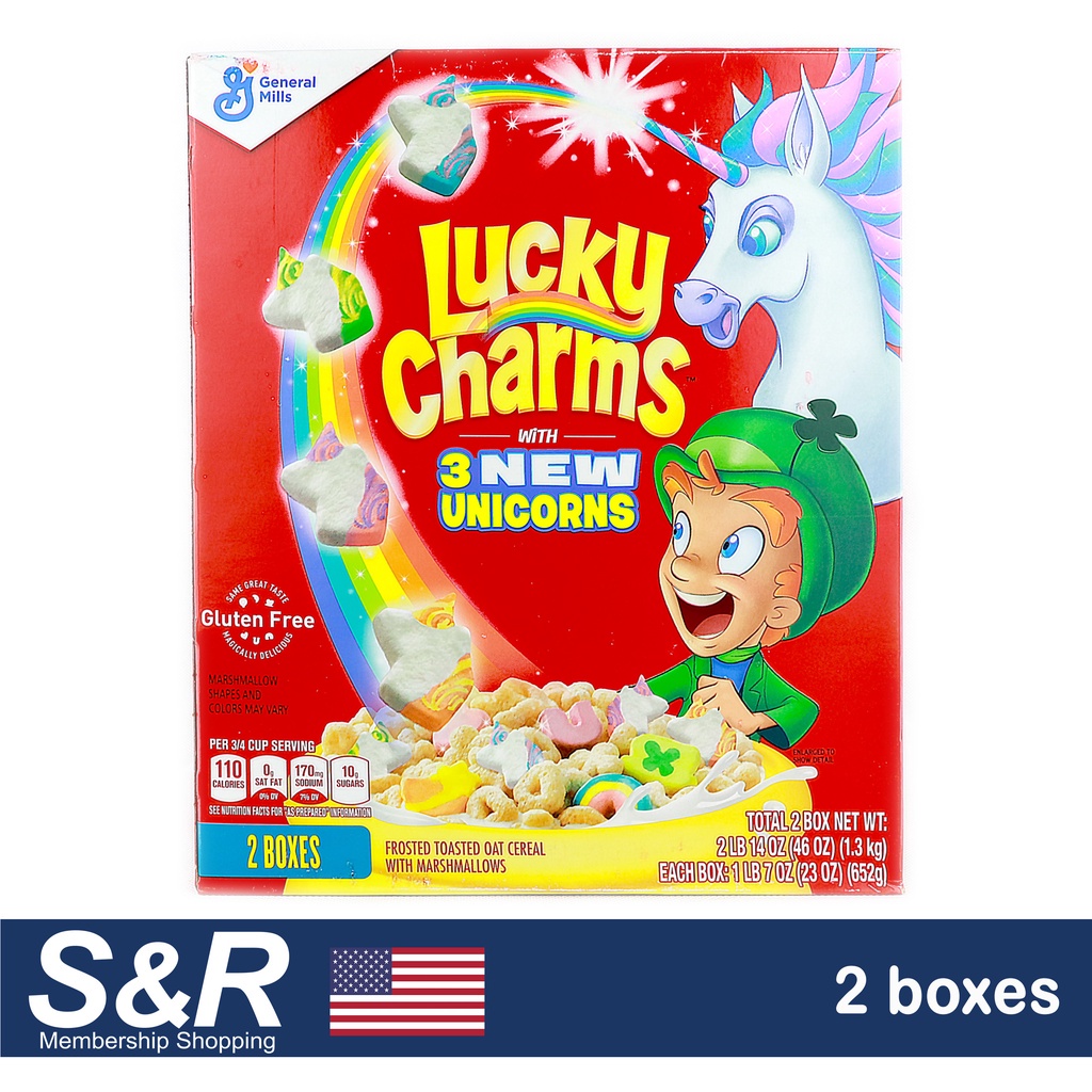 (quaker oats)General Mills Lucky Charms Frosted Toasted Oat Cereal