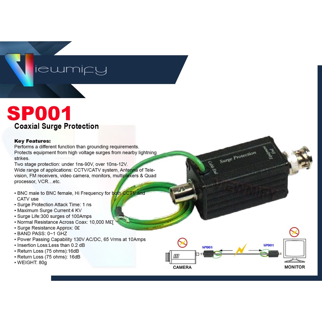 SP001 Coaxial Surge Protection Shopee Philippines