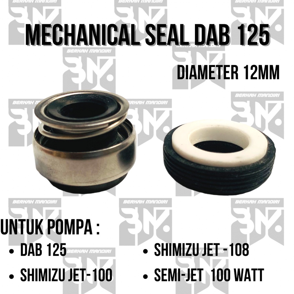 Mechanical Seal Shimizu DAB DB 125 12mm Water Pump Spare PartsSanei