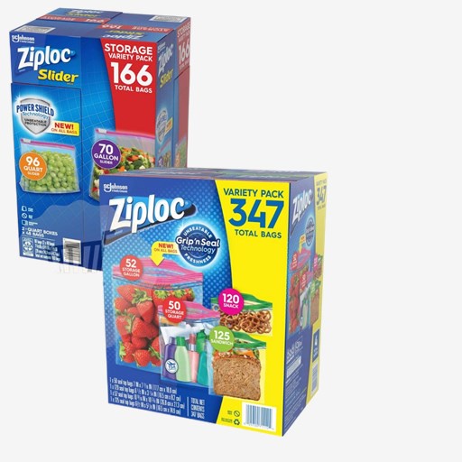 snack bargains in stock.Ziploc Variety Pack Gallon, Quart, Sandwich