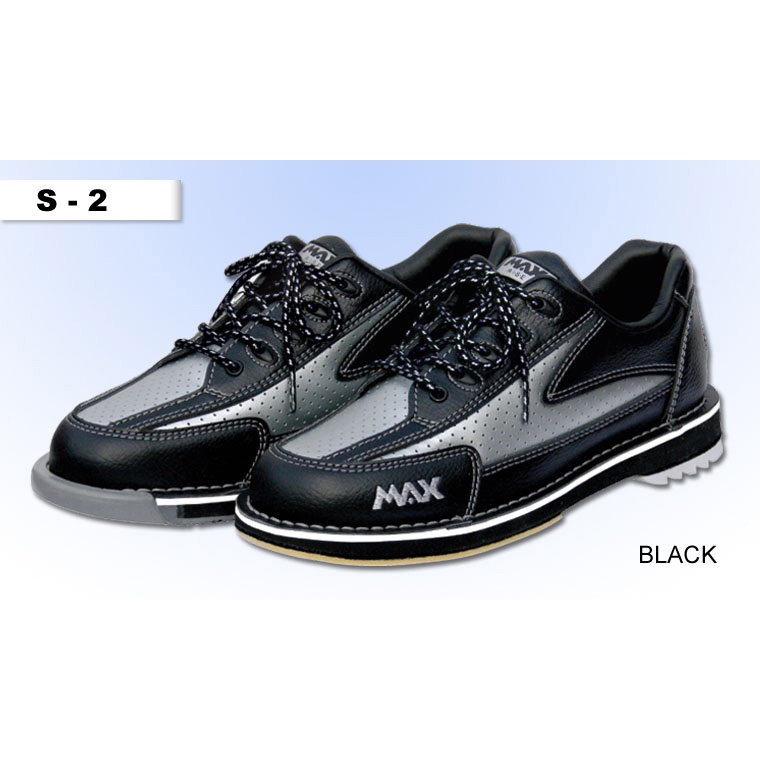 MAX S2 Black Bowling Shoes Replaceable Slide Sole and Heel Shopee
