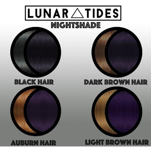 ▤Lunar Tides Nightshade Semi-Permanent Purple Hair Dye - ilovetodye