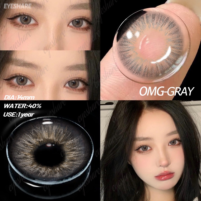 EYESHARE (COD) 1 Pair of Color Contact Lenses 14.5MM contact lenses graded 0.0/contact lens solution