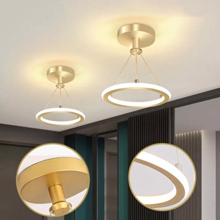 Chandelier Modern Round Ring Gold Round LED Indoor Lighting Room Dining Hall Aisle LED Ceiling Light #1
