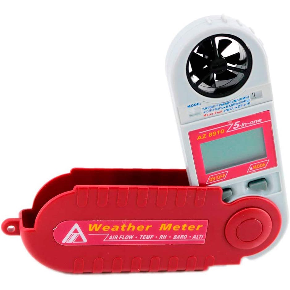 AZ8910 Handheld 5 in 1 Digital Wind Speed Meter Air Flow Meter Air