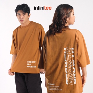 Infinitee Growth Oversized T Shirt For Men Women Oversize Brown Plus ...