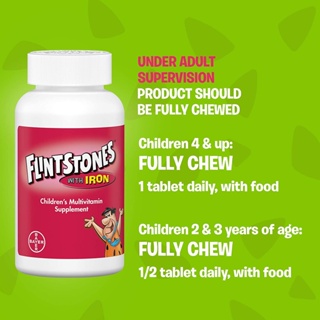 CODHealth▤Flintstones Chewable Kids Vitamins with Iron, 60 Counts #2