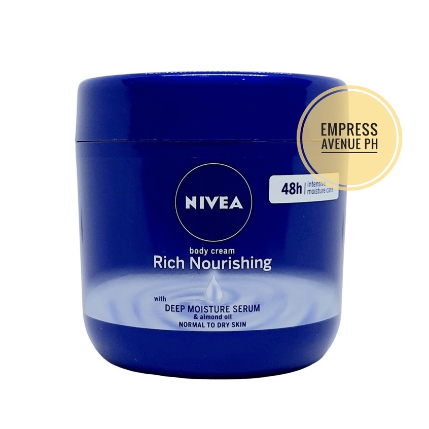 Nivea Body Cream, Rich Nourishing Deep Moisture Serum 400ml Shopee