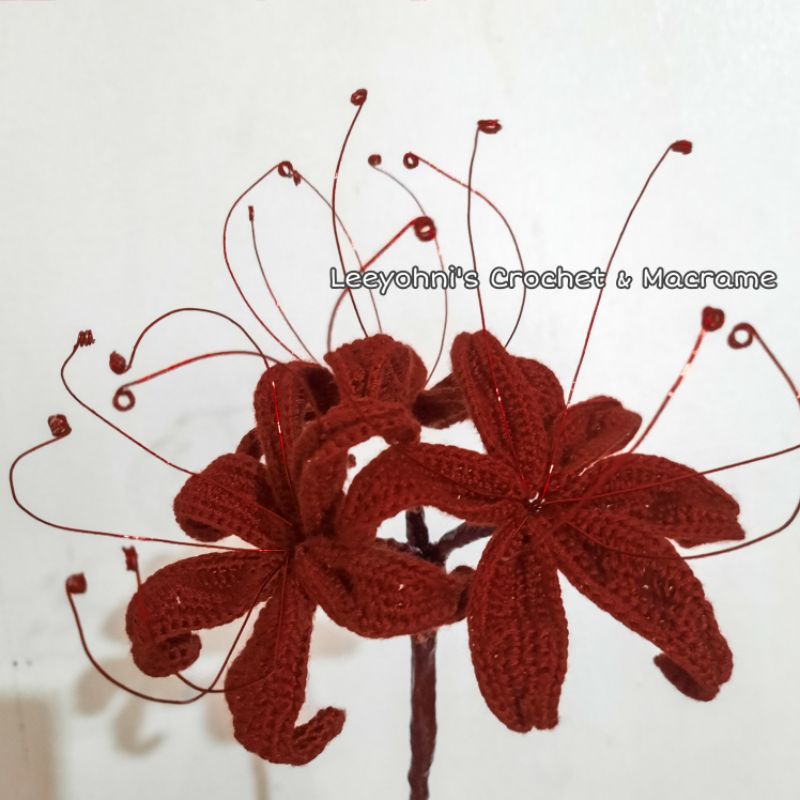 Crochet Spider Lily Flower ( made to order )
