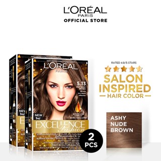 [spotgoods]▼◎LOreal Paris Excellence Fashion Haircolor Set of 2 in 5.13 Ashy Nude Brown - Hair Dye P #1
