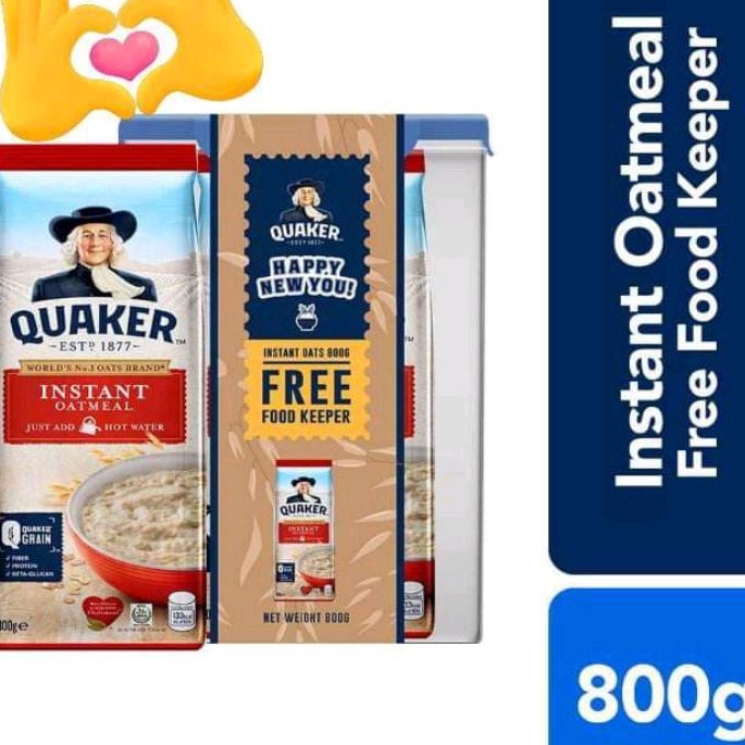 sale sale instant quaker oat meal 800g with food keeper April 2024