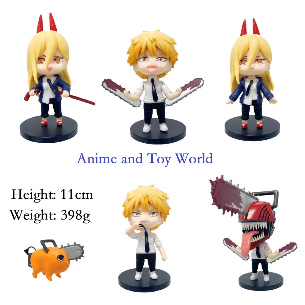 Chainsaw Man Denji Power Pochita Set of 5/6 Qposket Version Anime