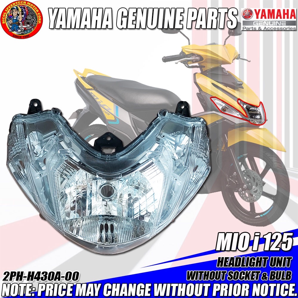 MIO i 125 HEADLIGHT UNIT WITHOUT SOCKET & BULB (YGP) (GENUINE 2PH