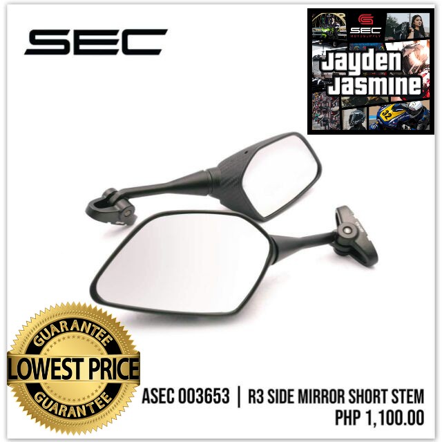 Sec short stem nemo side mirror | Shopee Philippines