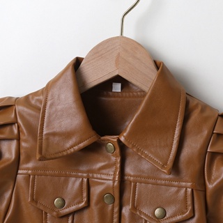 Children's Leather Jacket/Leather Jacket/Leather Jacket Kids/Children's Casual Jacket #5