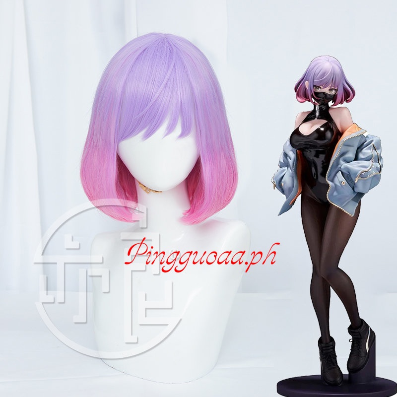Astrum Design Mask Girl Luna Cosplay Wig Short Bob Wig Purple Pink