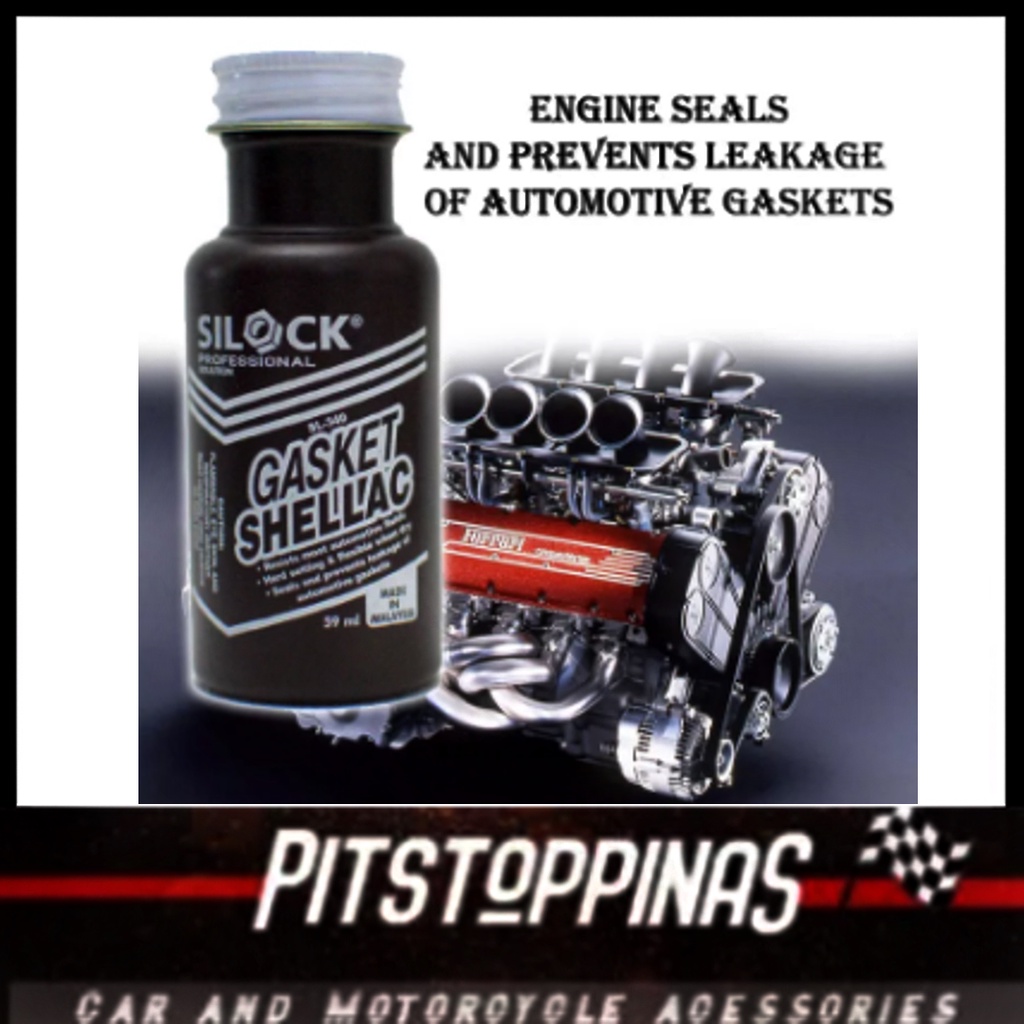 Silock SL340 Gasket Shellac 59ml Seals and prevents leakage of