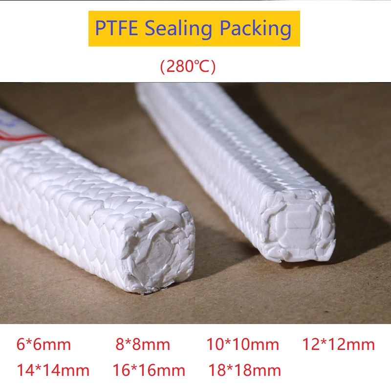 2m PTFE Braided Compression Packing Acrylic Fiber Packing Ptfe Filled
