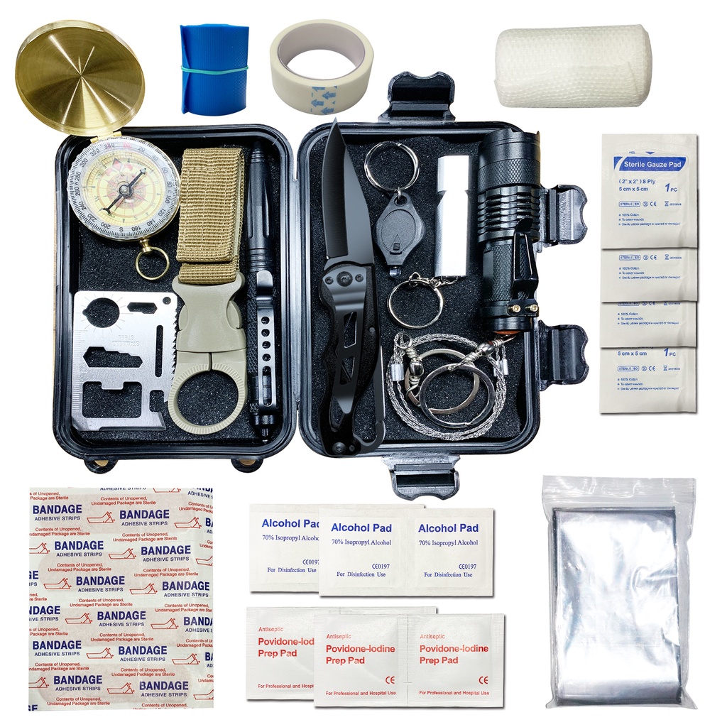 30 in 1 Survival Kit Set Items Camping Survival Kit Set Field