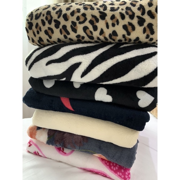 Queen Size Fleece blanket Printed Shopee Philippines