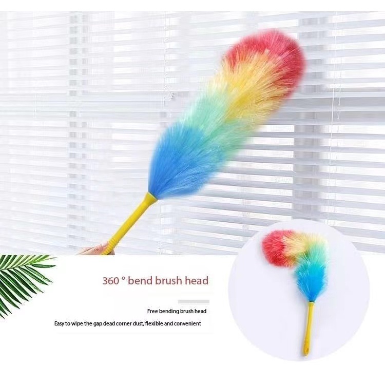 Thickened feather duster sweep dust nylon rope color cleaning static ...