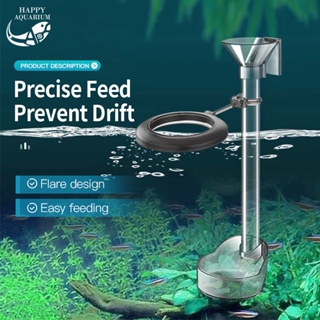 Aquarium Shrimp Feeder Tube With Bowl Cup Scalable Aquarium Accessories