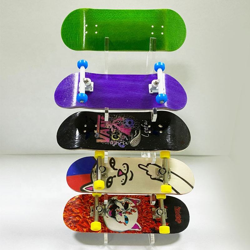 Fingerboard Display Rack Clear Acrylic Hanger for Finger Skateboard