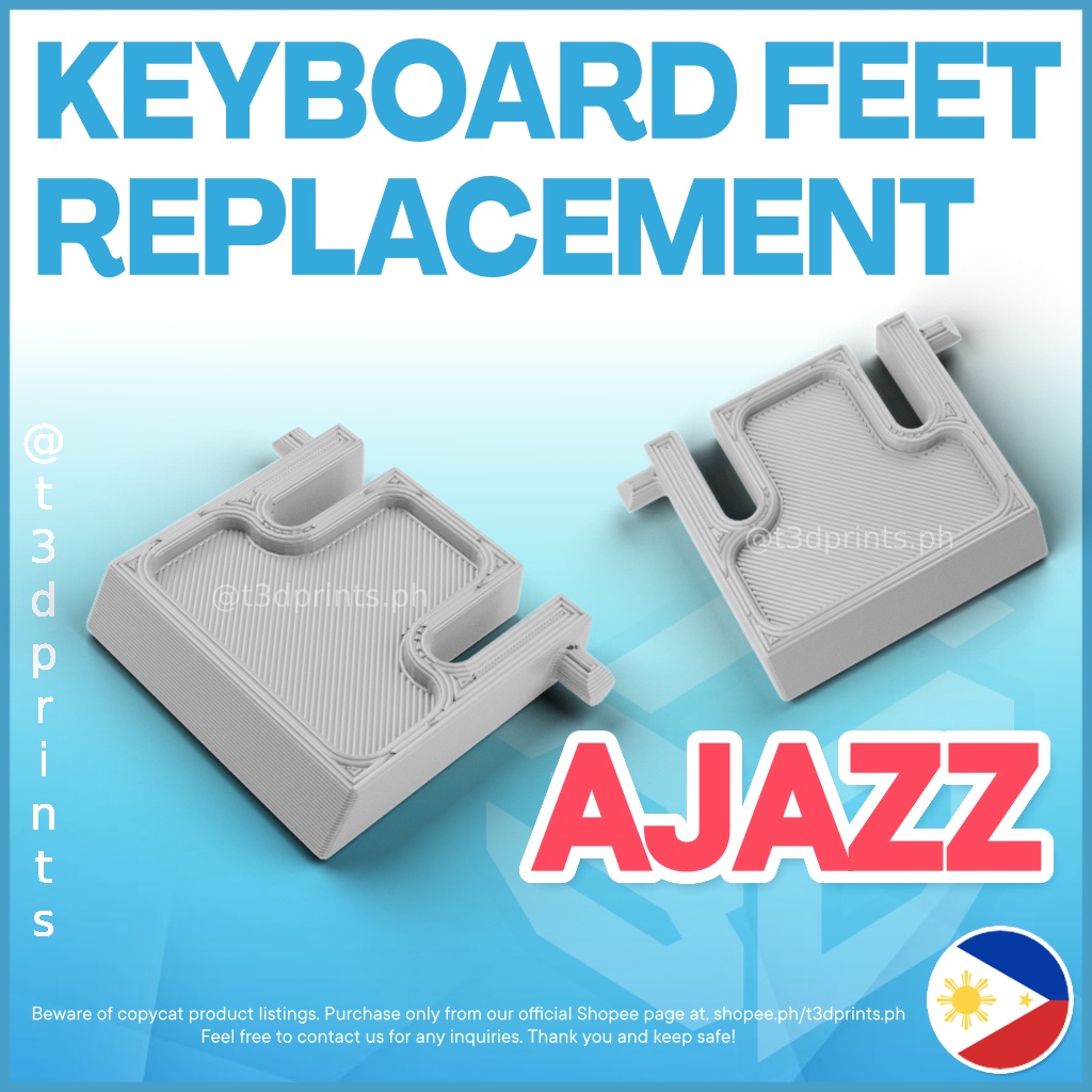 2pcs Keyboard Feet Replacement for Ajazz AK33 mechanical keyboard