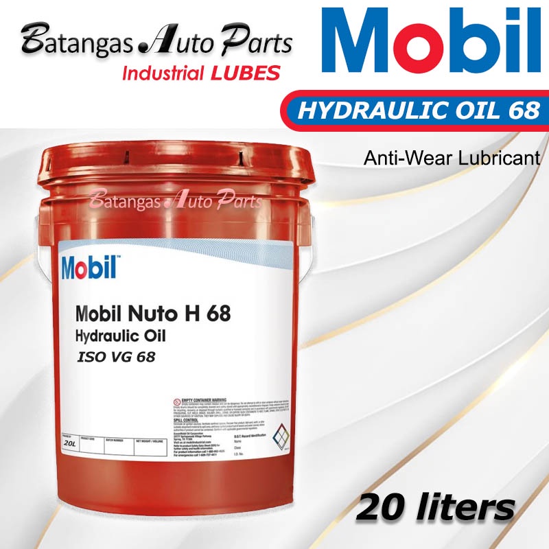 MOBIL NUTO H68 Hydraulic Oil 68 (1Pail) 20 liters | Shopee Philippines
