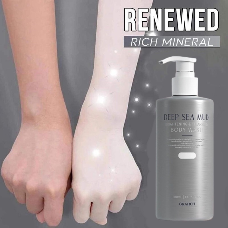 Volcanic Mud Body Wash Deep Sea Mud Shower Gel Whitening Brightening Skin Whitening Body Wash