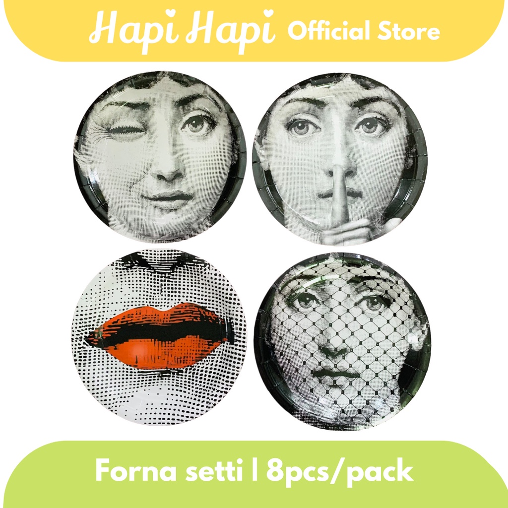 Forna setti Paper Plates by Hapi Hapi 8pcs/pack | Shopee Philippines