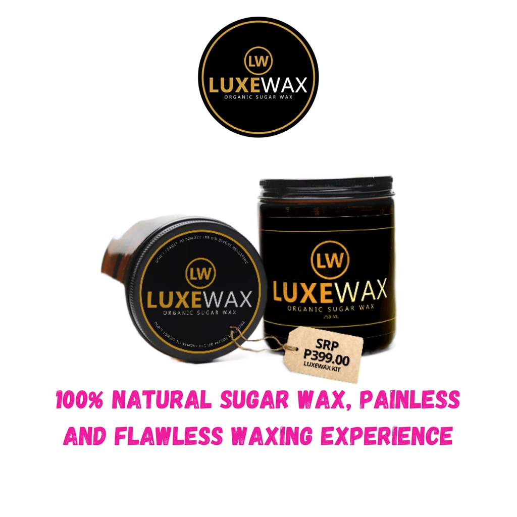 LUXEWAX Organic Sugar Wax UNDERARM HAIR REMOVAL HOT/COL WAX 250ml | Shopee  Philippines
