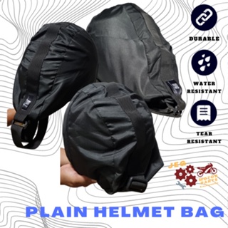 PLAIN BLACK HELMET BAG FOR FULL-FACE HELMETS WITH EXTENDABLE STRAP | JEG MOTOR PARTS #2