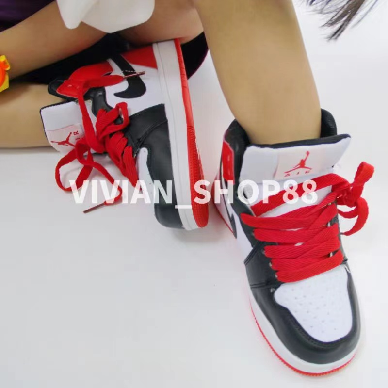 COD new Nike Air Jordan 1 for kids shoes high cut for kids shoes leather sports shoes for kids #523