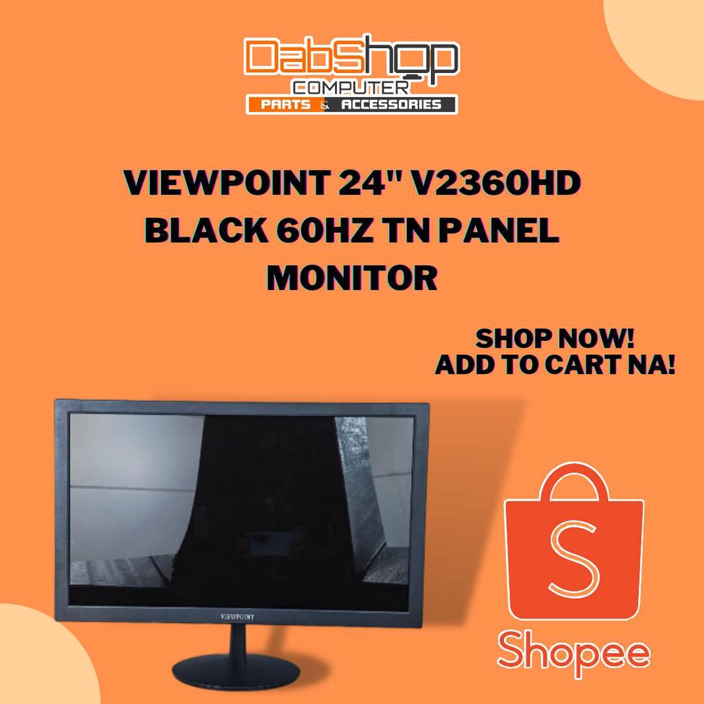 VIEWPOINT 24" V2360HD BLACK 60HZ TN PANEL MONITOR Shopee Philippines