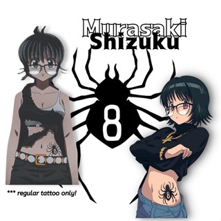 TEMPORARY TATTOO Shizuku Murasaki Phantom Troupe Spider 8 Hunter x ...