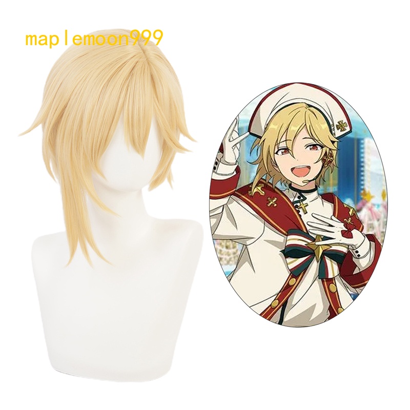Nazuna Nito Cosplay Wig Ensemble Stars Cosplay 40cm Golden Blond Wig