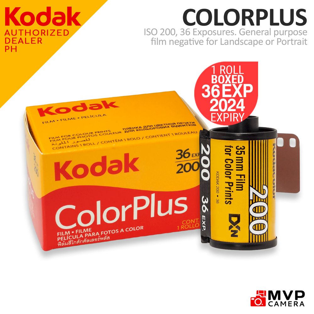 KODAK Colorplus 200 Color Plus 35mm 135 Colored Negative Film C41 C-41 Process 2024 MVP CAMERA #1