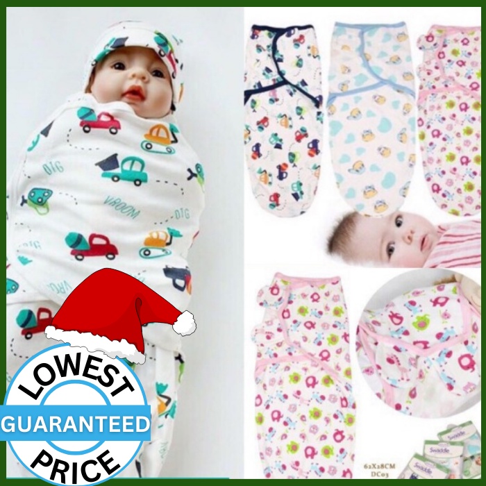 Baby Sleep Sack Swaddle Receiving Blanket Swaddling Wrap 100%Cotton ...