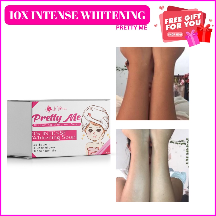 Pretty Me Bleaching Whipped Soap 135g10x Intense Whitening Soap Bleaching Soap Scar Remover 0116