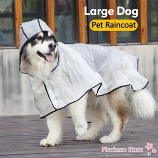 Transparent Large Pet Raincoat Dog Waterproof Raincoat Rainy Day Dog Walking Clothes