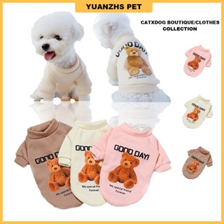 【Adorable！】GOOD DAY BEAR Dog Clothes Fashion Cat Shirt  Shih Tzu Puppy damit ng aso 【XS-XXL 4 Color】