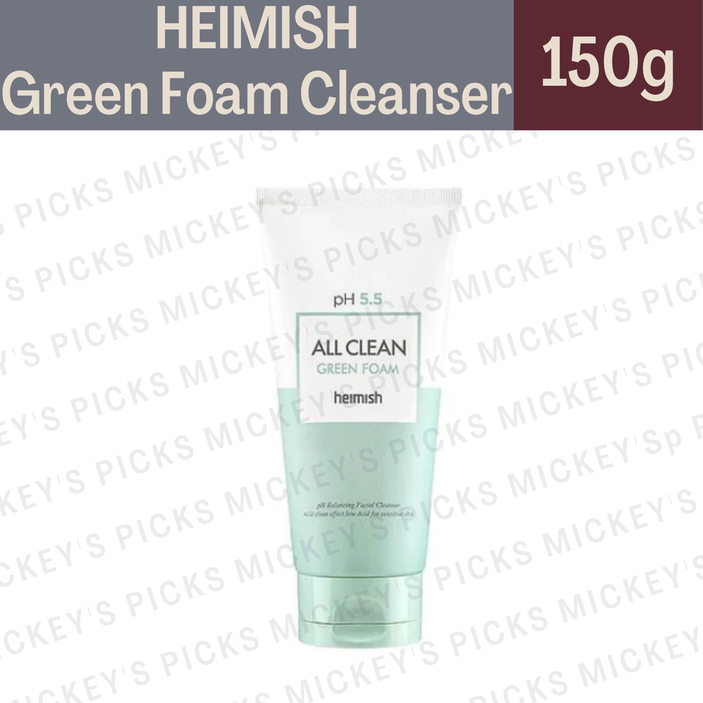 HEIMISH All Clean Green Foam Cleanser 150g | Shopee Philippines