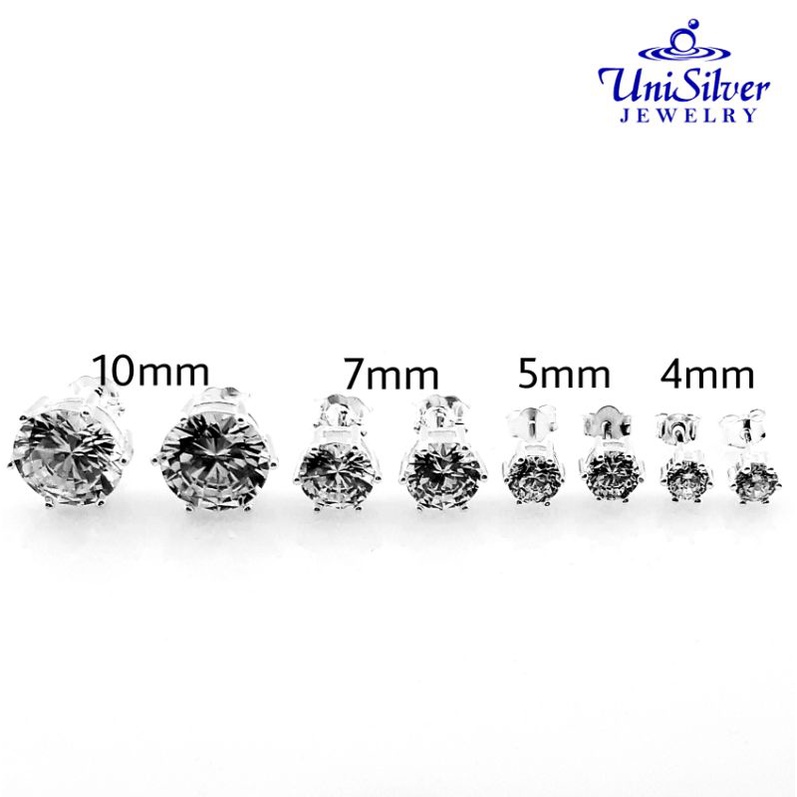 Unisilver 925 Sterling Silver Lady's Earrings (ES021) | Shopee Philippines