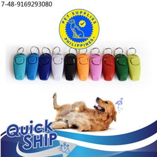 pets Hot Sale!Combo Dog Clicker & Whistle - Training,Pet Trainer Click Puppy With Guide