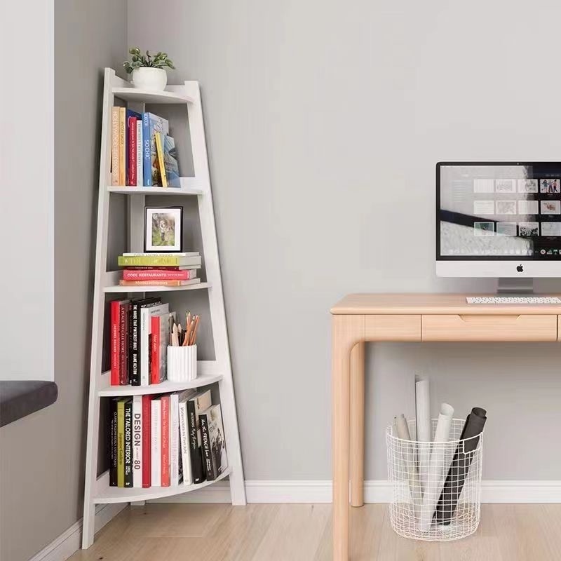 5 layer Corner book's stand bookshelf organizer shelves rack | Shopee ...