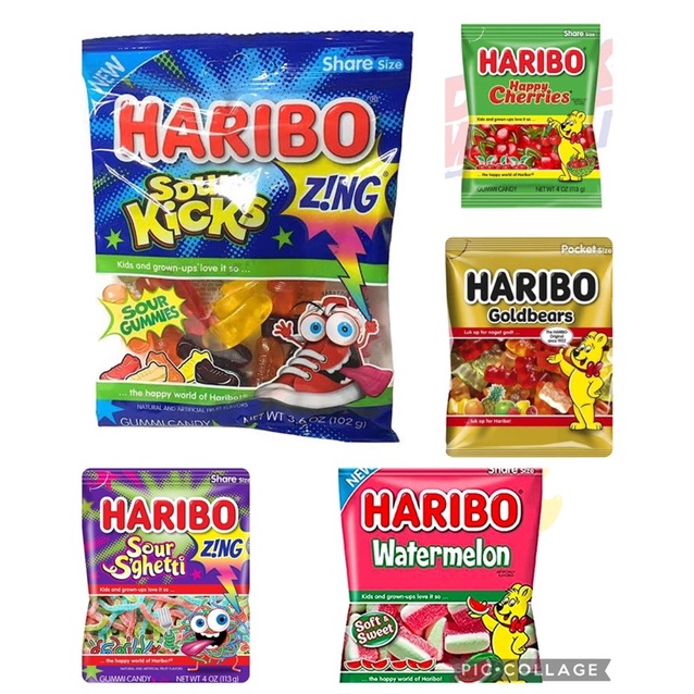 Haribo Gummy Candy Assorted Flavours | Watermelon | Chewy Fruity Gummy ...