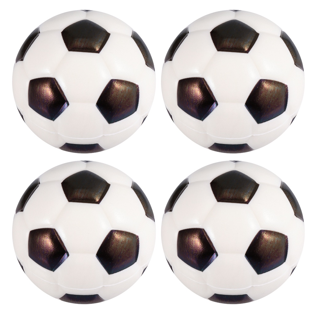 LAI 4pcs Foosball Soccer Balls Squeezable Stress Soccers Small Soccer